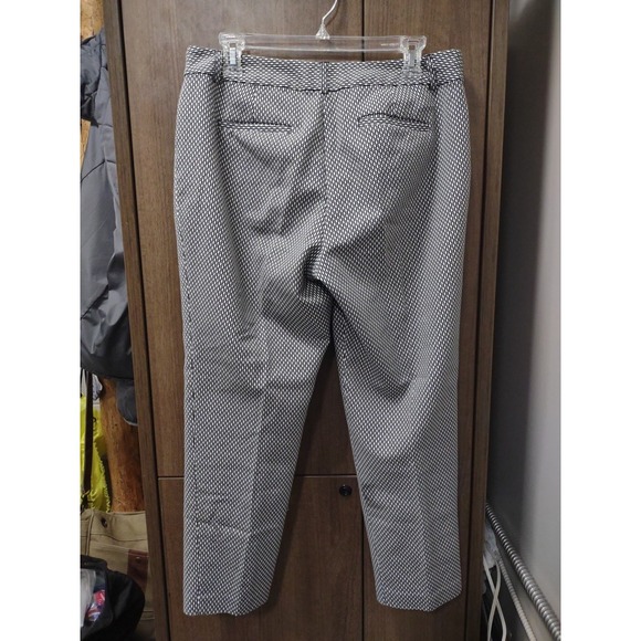 Liz Claiborne Womens Emma Classic‎ Ankle Pants Trouser Black/White/Taupe Size 10 - Picture 4 of 9
